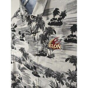 Tommy Bahama Mens Button Down Shirt Elon University Embroidered Logo Size XXL